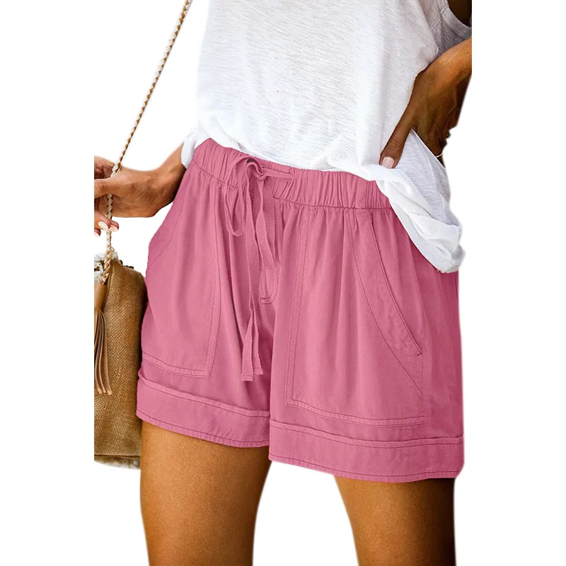S-5XL Womens Shorts Summer Short Femme Sexy Plus Size Rope Tie Shorts Sport Leggings Trousers Summer Shorts Шорты Женский