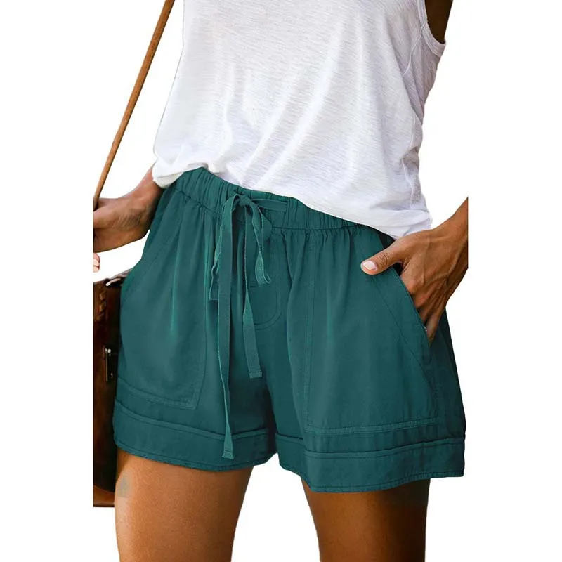S-5XL Womens Shorts Summer Short Femme Sexy Plus Size Rope Tie Shorts Sport Leggings Trousers Summer Shorts Шорты Женский
