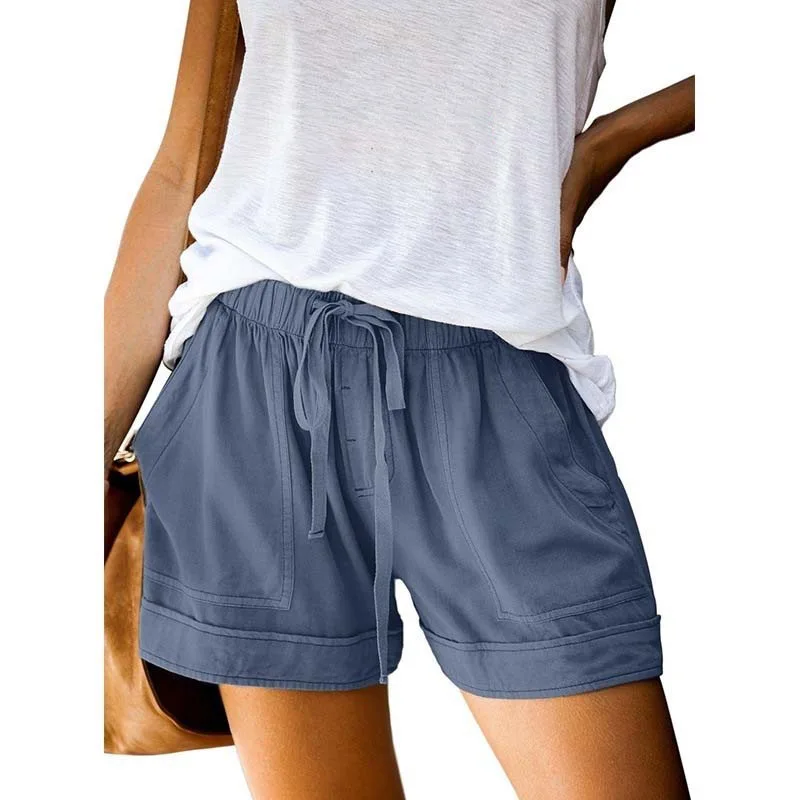 S-5XL Womens Shorts Summer Short Femme Sexy Plus Size Rope Tie Shorts Sport Leggings Trousers Summer Shorts Шорты Женский