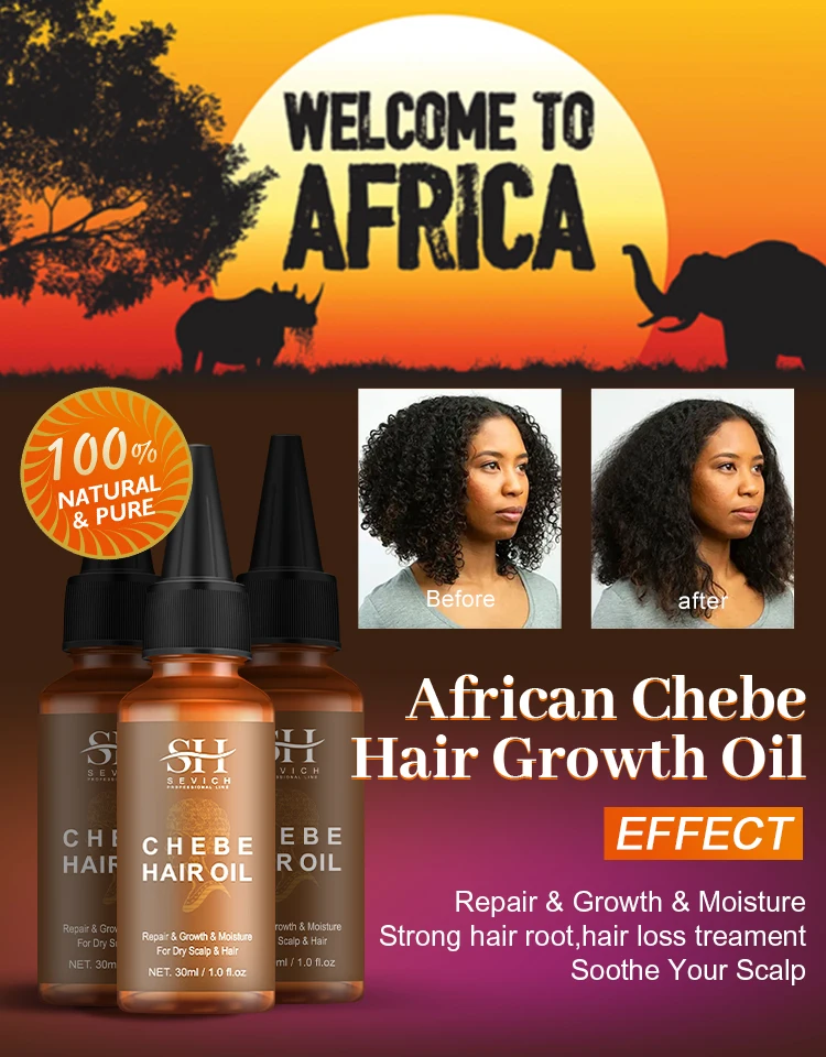 Sevich 100g Africa Traction Alopecia Chebe Hair Butter Moisturize & Protect Natural Hair Strong Hair Root Hair Loss Treatment
