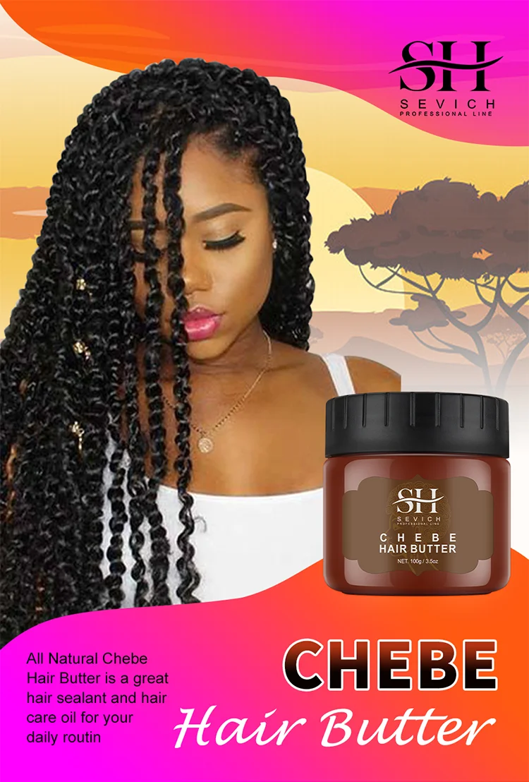 Sevich 100g Africa Traction Alopecia Chebe Hair Butter Moisturize & Protect Natural Hair Strong Hair Root Hair Loss Treatment