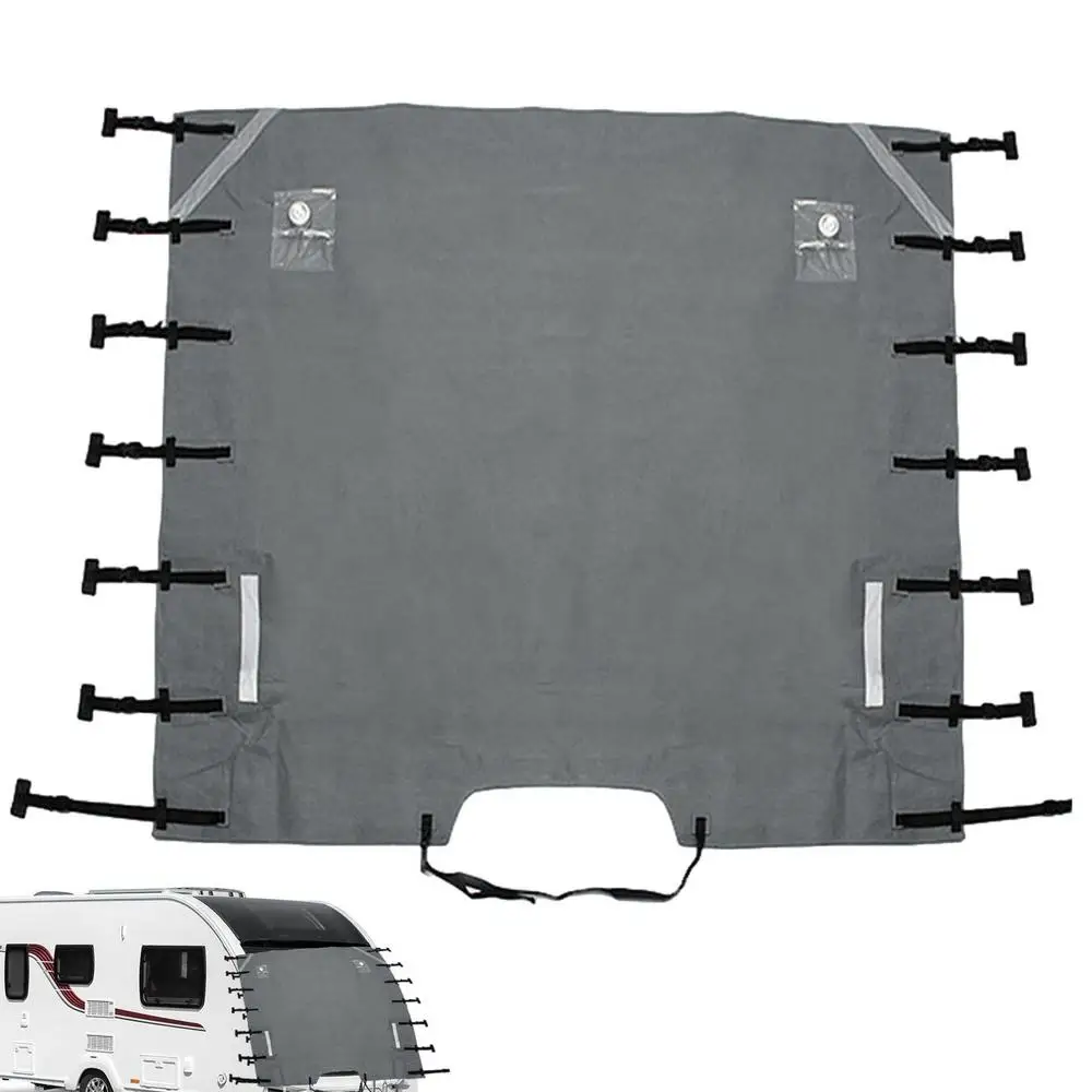 RV Towing Cover Waterproof Towing Cover For Caravan Dustproof Caravan Towing Cover Motorhome Front Protector Caravan Covers