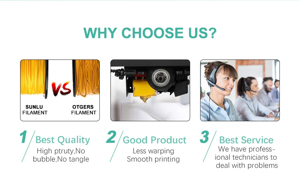 SUNLU PLA/PLA+/PETG/SILK/PLA Matte/ PLA Meta Filament 5KG 1KG/ Roll 1.75mm +/-0.02MM 3D Printer Filament Neatly Wound Filament