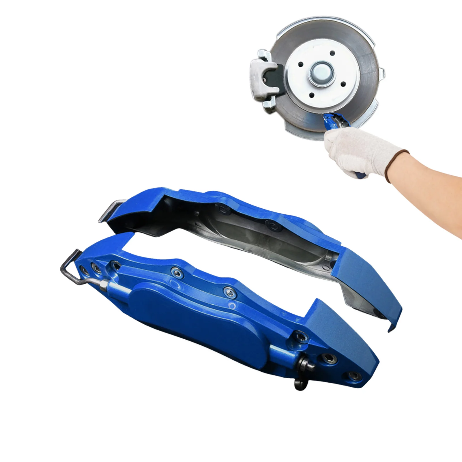 Car Brake Caliper Cover Aluminum Alloy Disc Brake Caliper Fake Covers Safely Protect Car Brake Calipers Car Wheel Modification