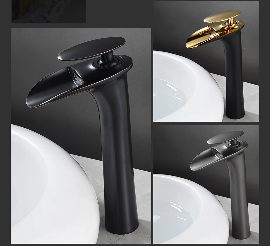Basin Faucets Modern White Bathroom Faucet Waterfall Faucets Single Hole Cold and Hot Water Tap Basin Faucet Mixer Taps 855924