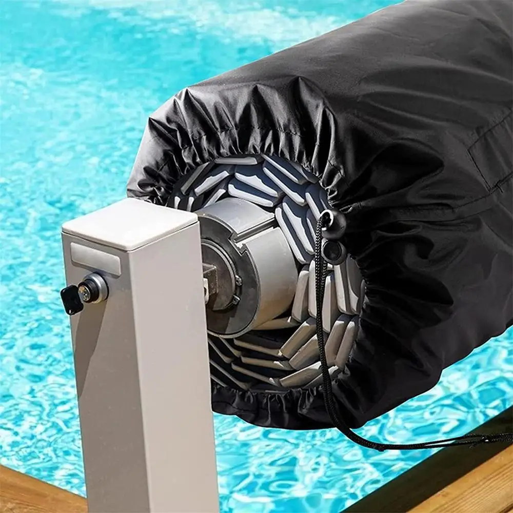 Swimming Pool Reel Cover Outdoor Waterproof UV Protective Pool Solar Roller Reel Protective Cover Solar Blanket Pool Tool