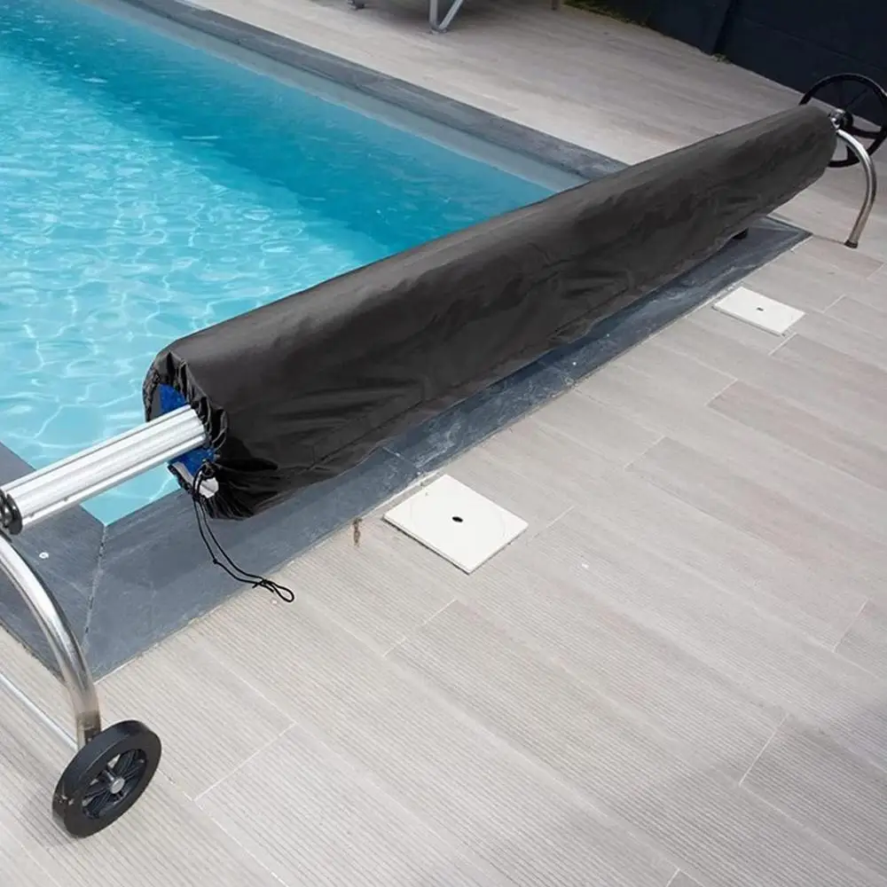 Swimming Pool Reel Cover Outdoor Waterproof UV Protective Pool Solar Roller Reel Protective Cover Solar Blanket Pool Tool