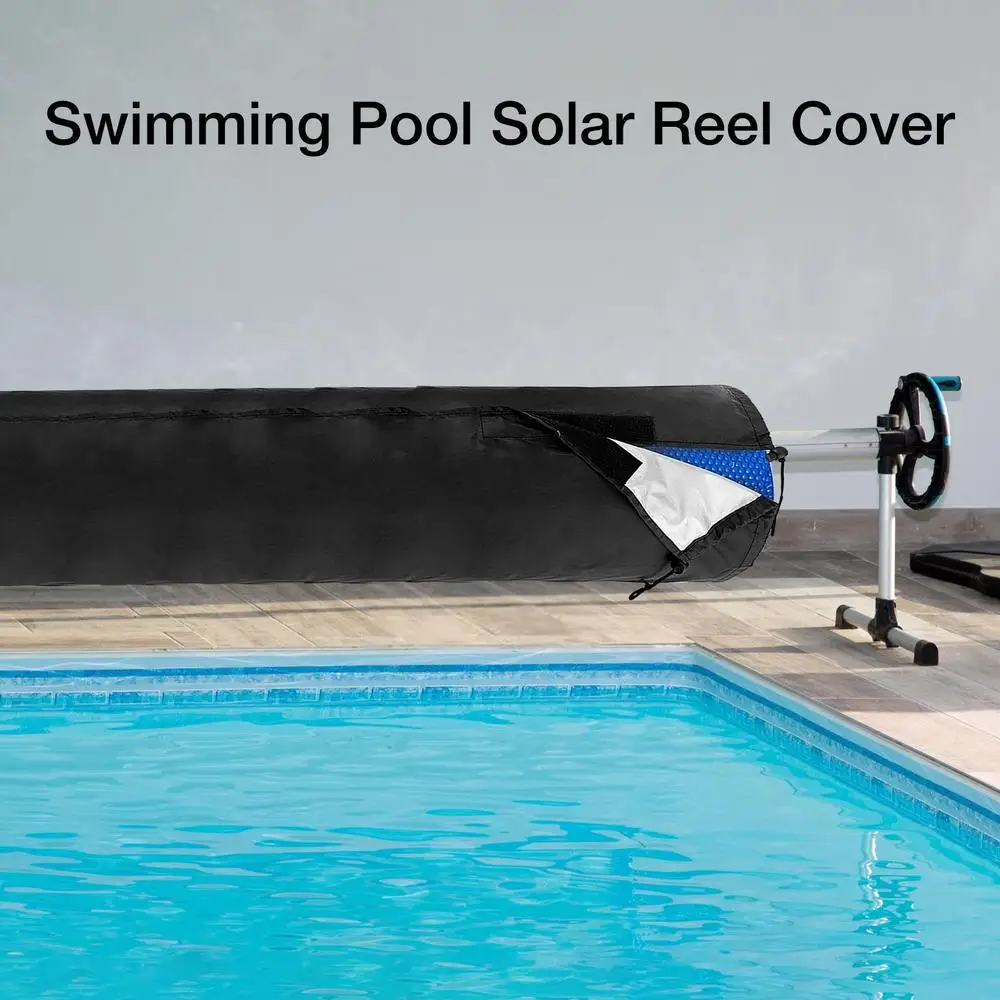 Swimming Pool Reel Cover Outdoor Waterproof UV Protective Pool Solar Roller Reel Protective Cover Solar Blanket Pool Tool