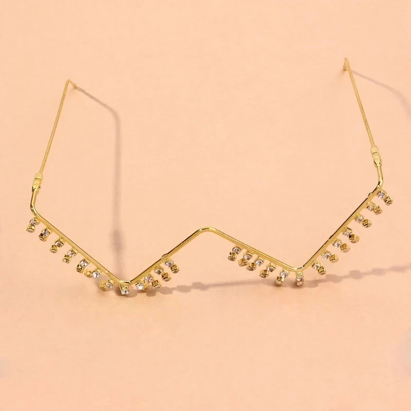 Stonefans Multi-layer Decoration Jewelry for Women Rhinestone Retro Crystal Metal Eyeglasses Fashion Glasses Frame Party 2023