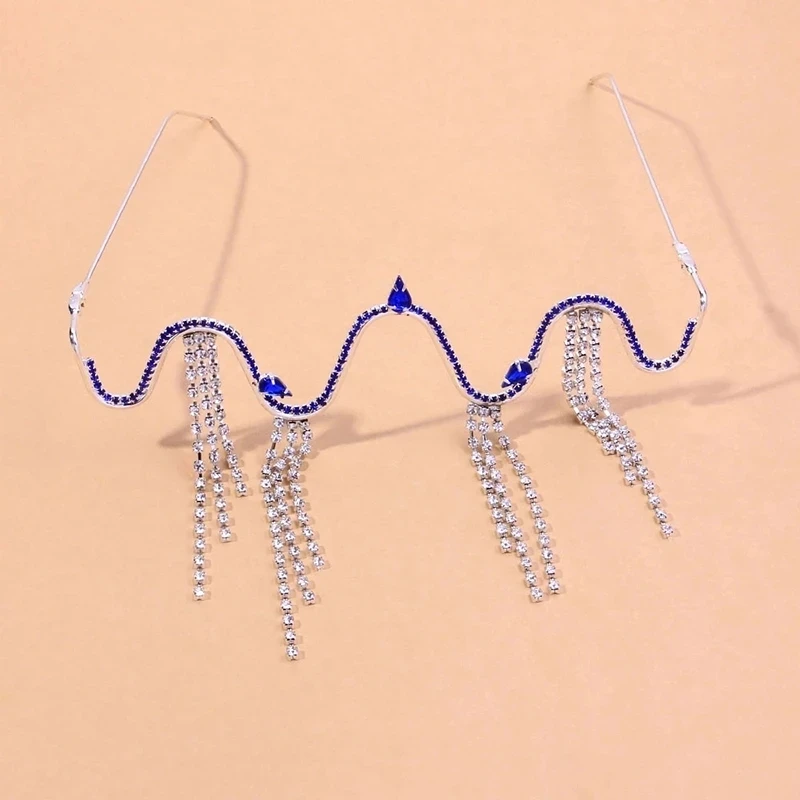 Stonefans Multi-layer Decoration Jewelry for Women Rhinestone Retro Crystal Metal Eyeglasses Fashion Glasses Frame Party 2023