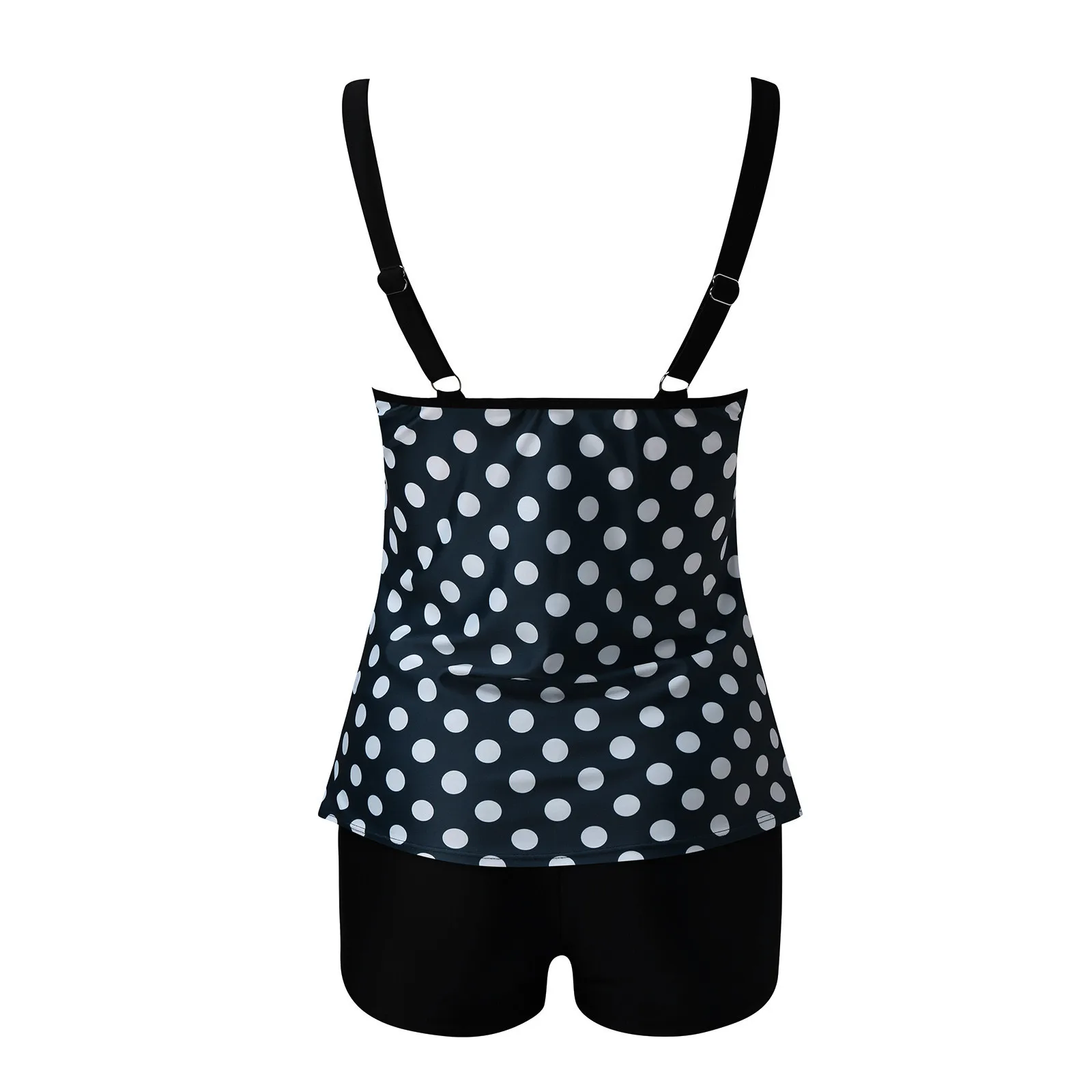Flowy Tankini Bathing Suits For Women Push Up Padded Tummy Control Swimsuits Two Piece Swimwear Tank Tops With Boyshorts