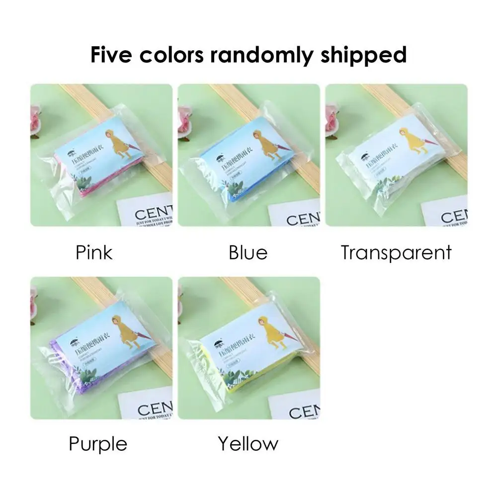 Portable Raincoat Vacuum Packaging Outdoor Rainwear Waterproof Disposable Hiking Hooded Ponchos Rain Cover Camping Accessories