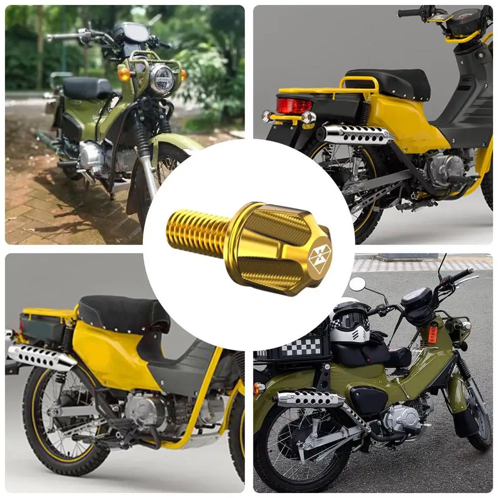 M8 Security Screws Motorcycle Rear Seat Bolts Fend-er Mount Screw Quick Release Seat Screw Motorcycle Parts Seat Cushion Screws
