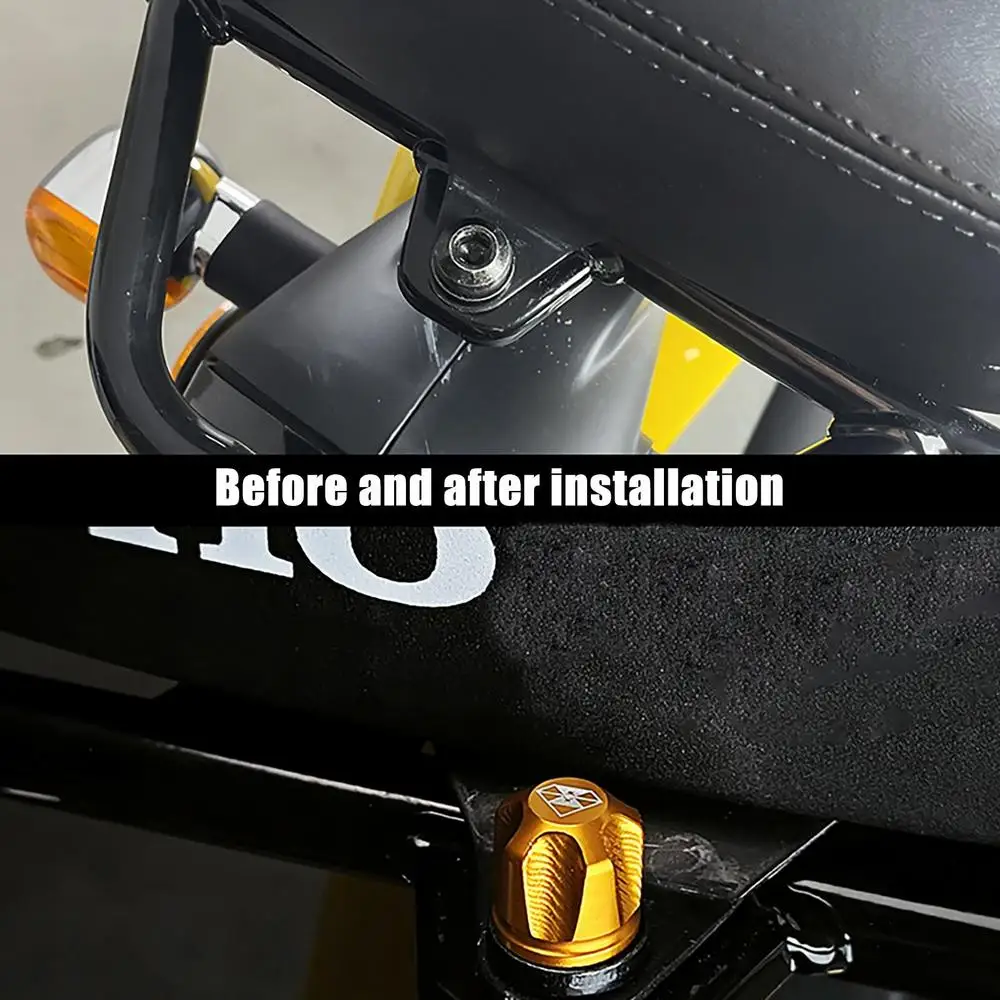 M8 Security Screws Motorcycle Rear Seat Bolts Fend-er Mount Screw Quick Release Seat Screw Motorcycle Parts Seat Cushion Screws