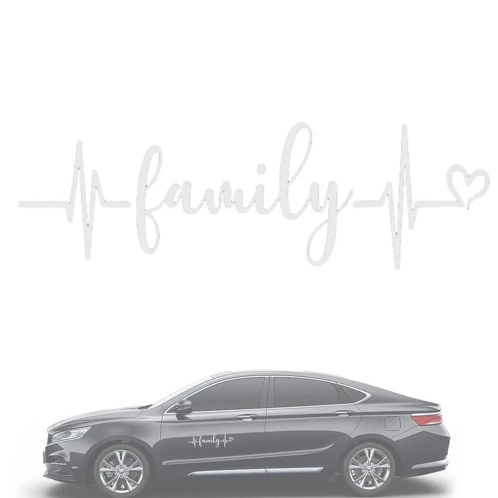 Car Windows Family Stickers Waterproof Stickers Family Car Window Die Cut Decal Exquisite Family Bumper Decal Auto Decor Car Bod