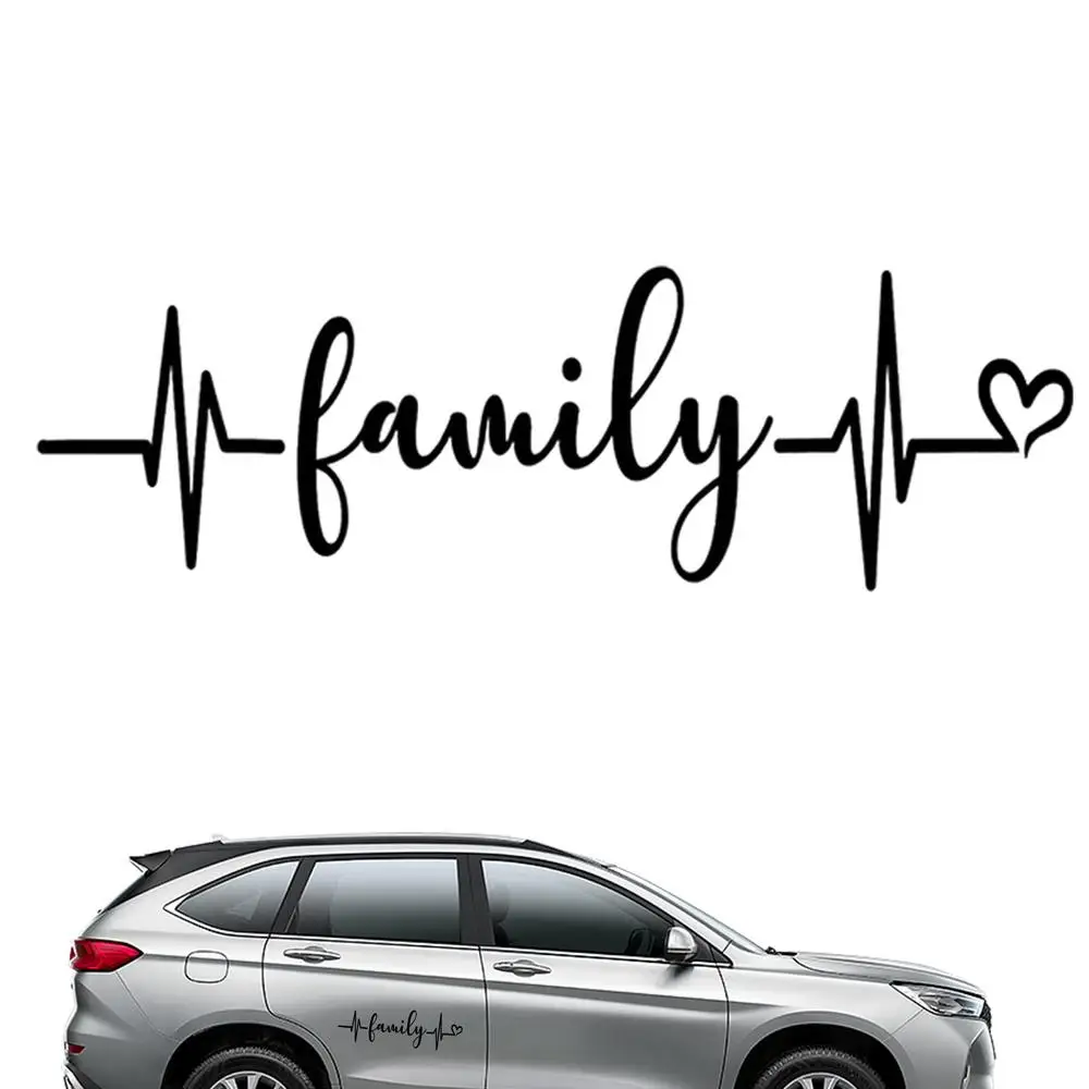 Car Windows Family Stickers Waterproof Stickers Family Car Window Die Cut Decal Exquisite Family Bumper Decal Auto Decor Car Bod