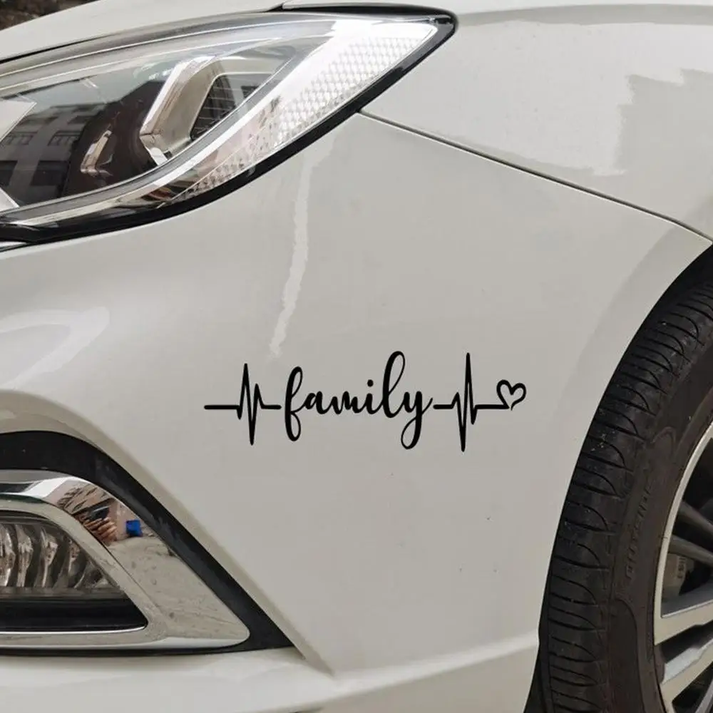 Car Windows Family Stickers Waterproof Stickers Family Car Window Die Cut Decal Exquisite Family Bumper Decal Auto Decor Car Bod