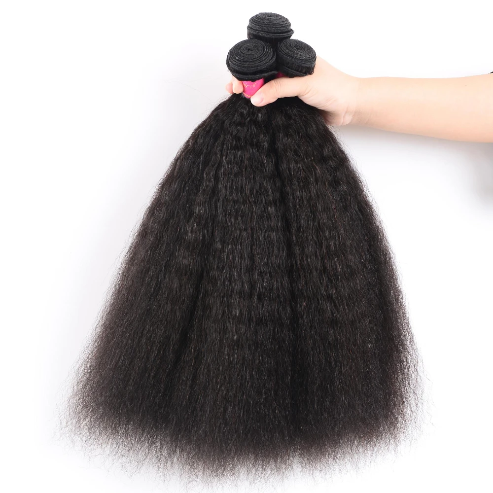 Unice Hair 1/3/4 Brazilian Affordable Kinky Straight Bundles Deal 100% Human Hair Bundle Virgin Unprocessed Extensions Wavy Hair