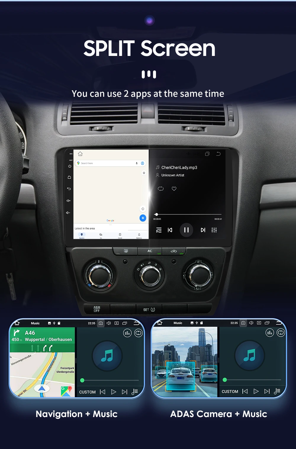 Hizpo Android 13 Car Radio For Skoda Octavia 2 A5 2008 - 2013 Multimedia Player Navigation GPS 2 Din Carplay Stereo Speaker RDS