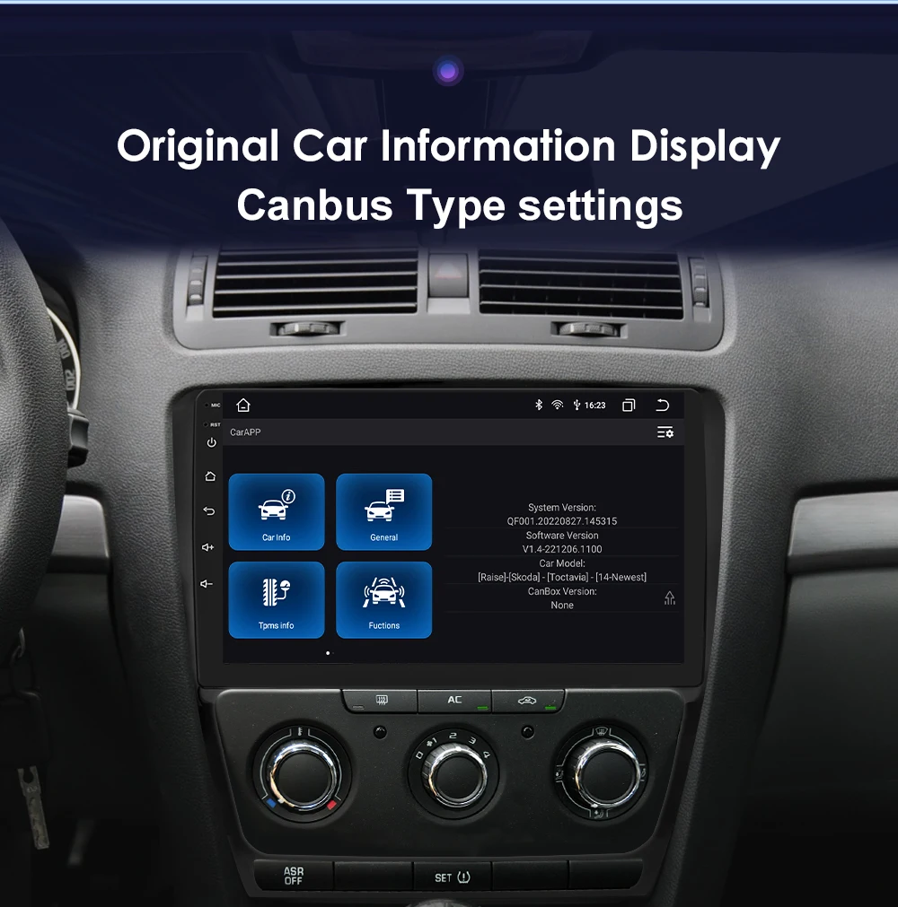 Hizpo Android 13 Car Radio For Skoda Octavia 2 A5 2008 - 2013 Multimedia Player Navigation GPS 2 Din Carplay Stereo Speaker RDS