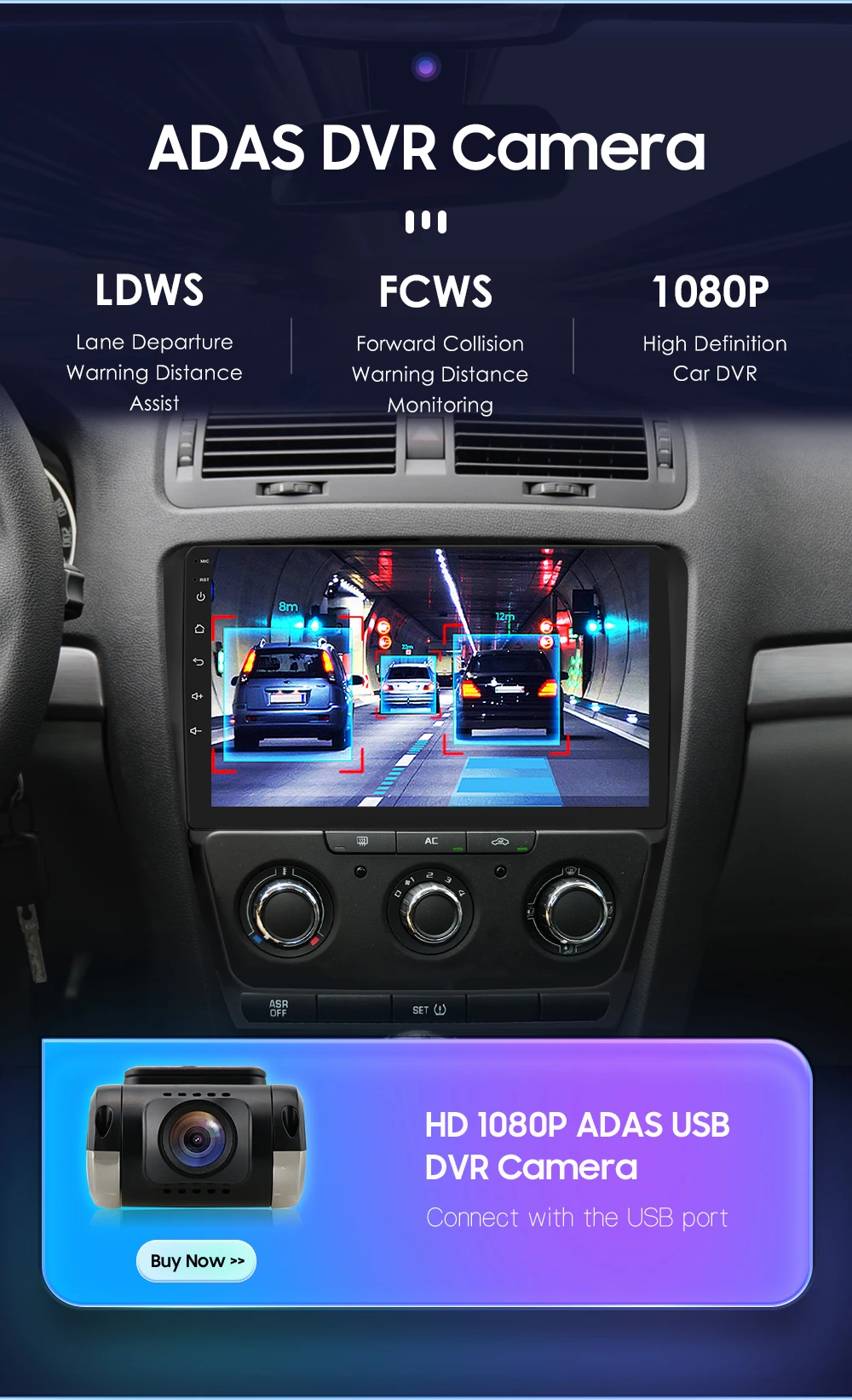 Hizpo Android 13 Car Radio For Skoda Octavia 2 A5 2008 - 2013 Multimedia Player Navigation GPS 2 Din Carplay Stereo Speaker RDS