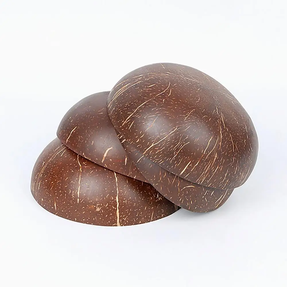 Natural Coco Shell Bowl Polished Cereal Bowl Uniquely Colored Drink Bowl Reusable Candy Bowl Acai Bowls Salad Container