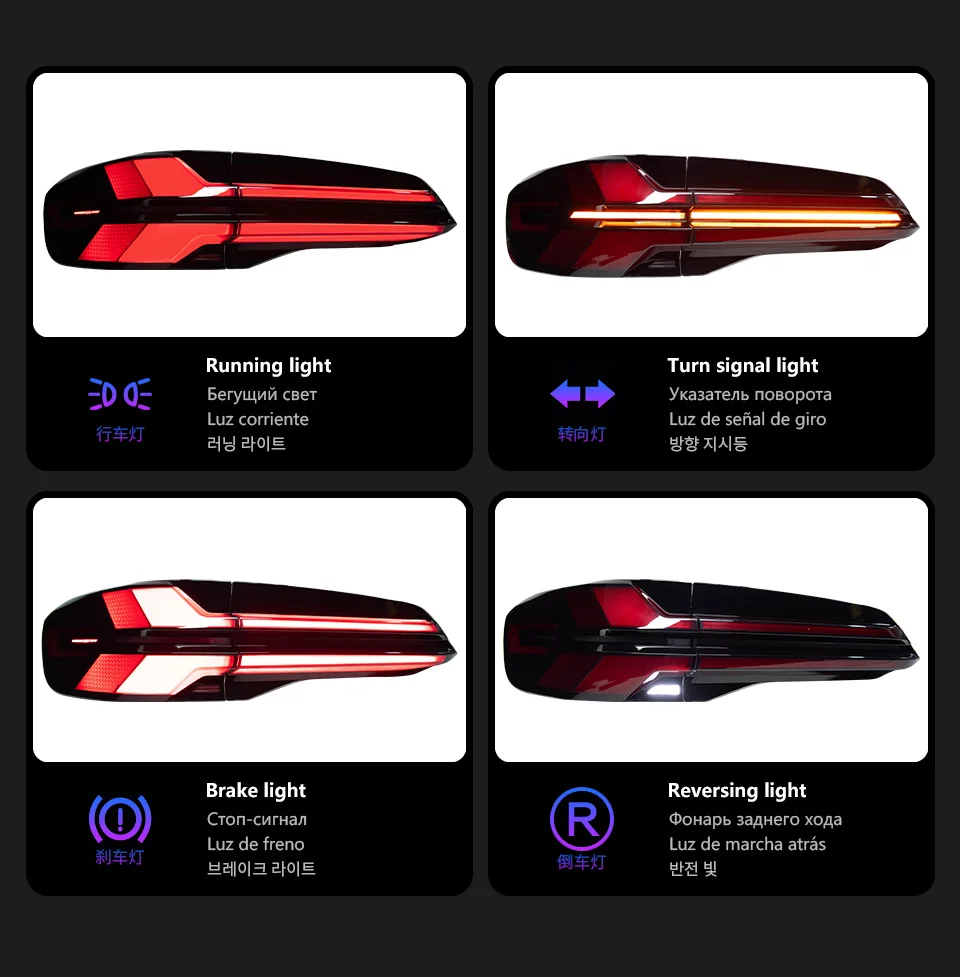 Car Lights for BMW X5 G05 2019-2023 LED Auto Taillights Assembly Upgrade 2023 The Newest Style Design Dynamic Lamp Accessories