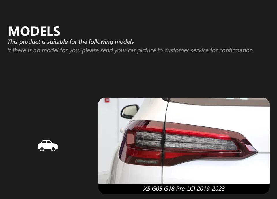 Car Lights for BMW X5 G05 2019-2023 LED Auto Taillights Assembly Upgrade 2023 The Newest Style Design Dynamic Lamp Accessories