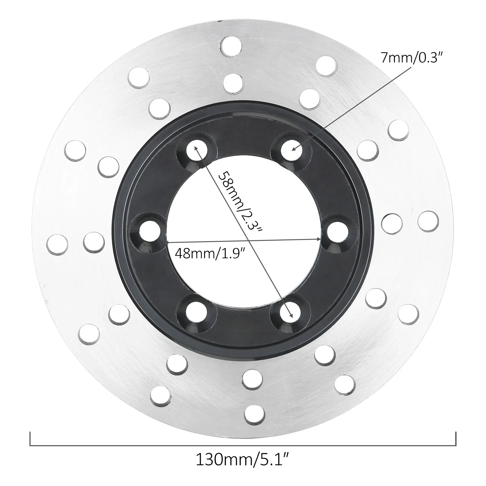 2PCS Disc Rotor Go Kart ATV 4 Stud Front Wheel Rim Hub Stub Axle for 110cc 125cc 150cc Quad Dirt Bike ATV Buggy