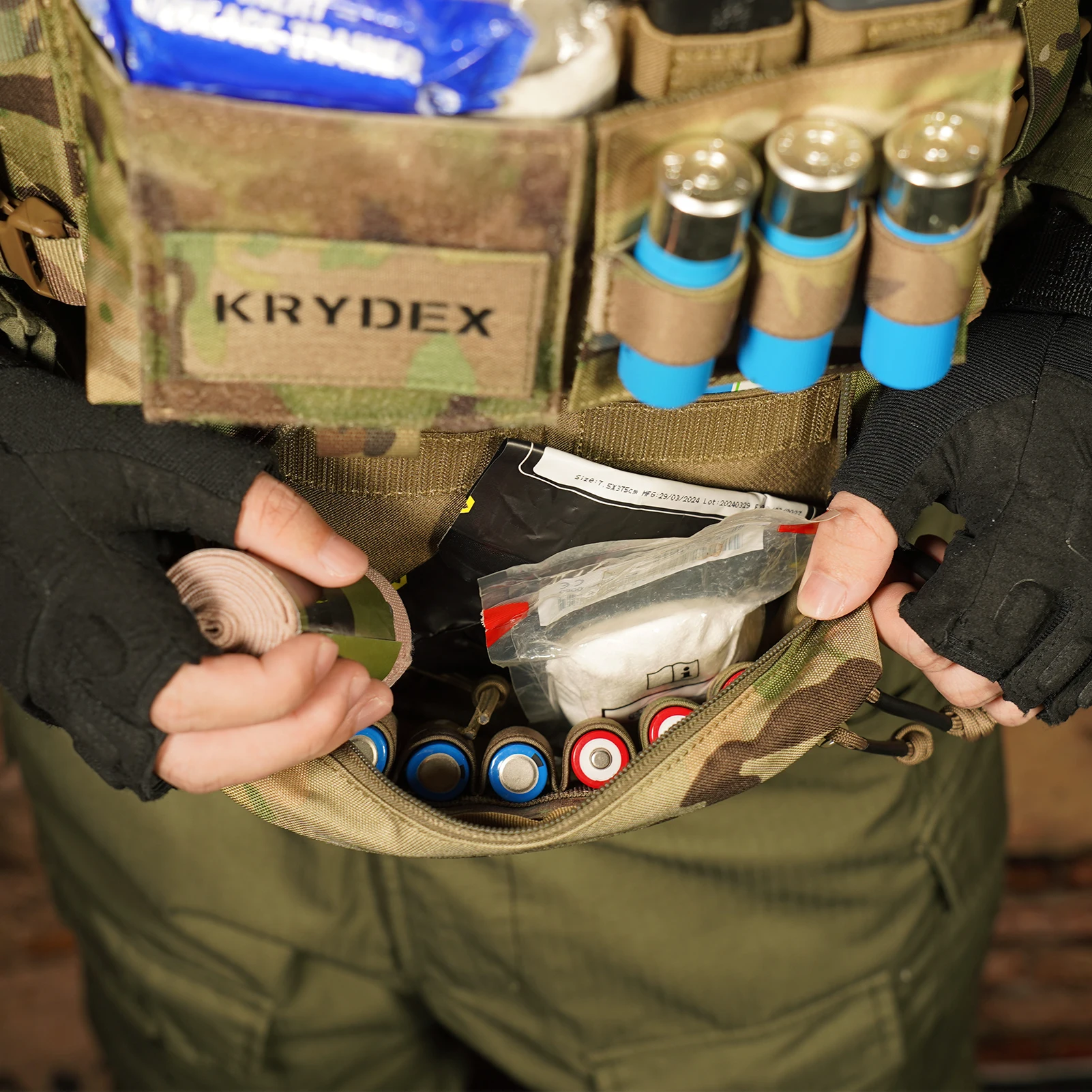 KRYDEX Tactical MK3 MK4 Chest Rig Hunting Lightweight Modular Vest with Micro Chassis SACK Pouch 5.56 7.62 M4 AK Magazine Pouch