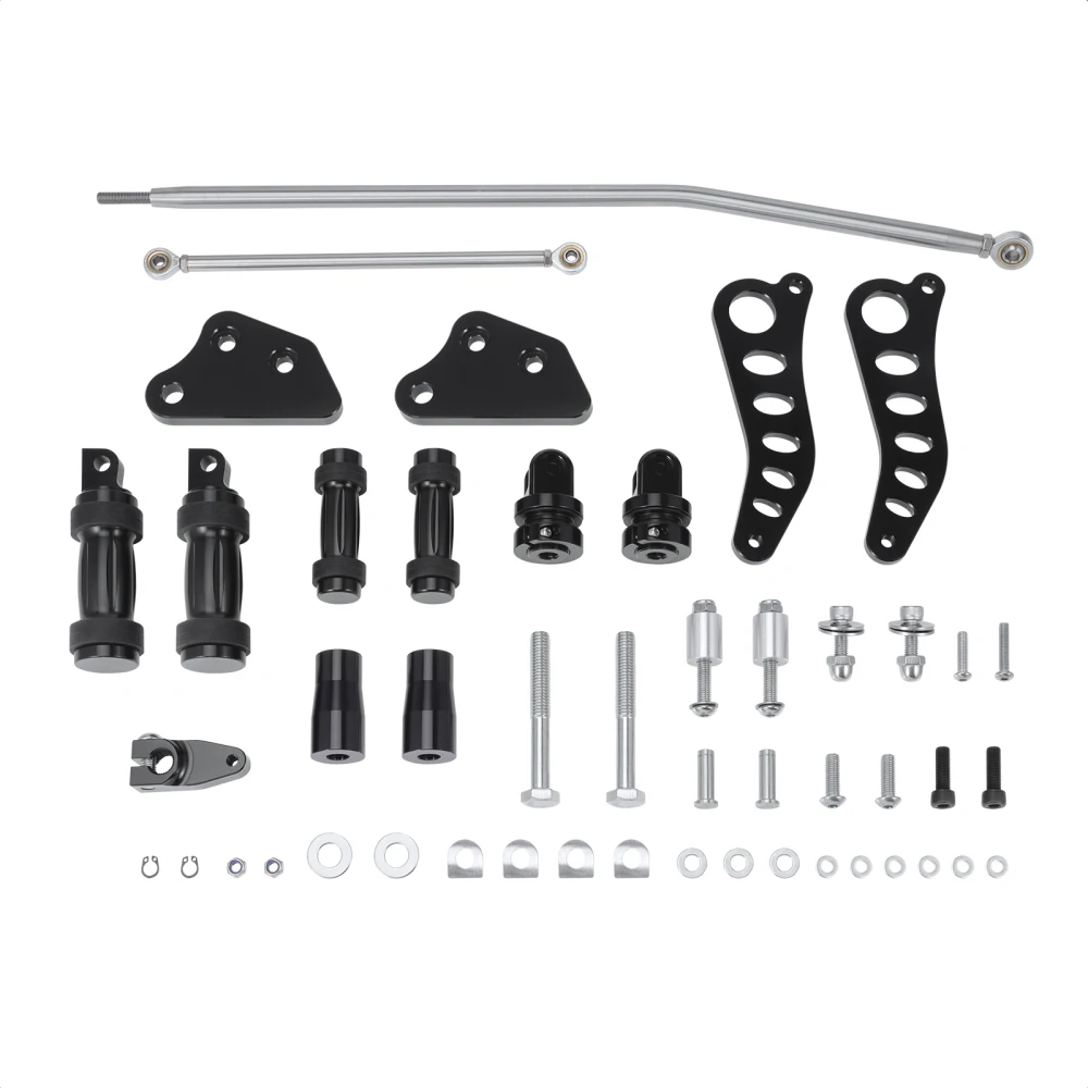 Motorcycle Forward Control Foot Peg Lever Rod Fit for Harley Dyna Street Bob  Low Rider  Super Glide  Fat Bob