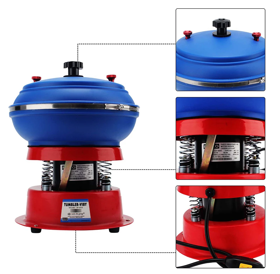 Advanced Vibrating Tumbler for Jewelry Polishing | Jade Agate Metal Polisher and Grinder Tool