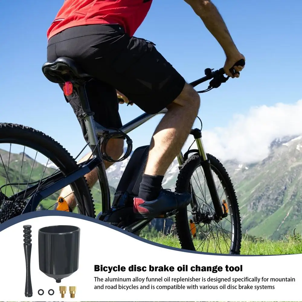 Cycling Oil Funnel Tool Oil Change Tool Oil Filling Funnel General Use Brake Oil Filler For Mountain & Road Bikes Fit Oil Disc