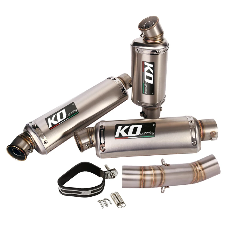 Motorcycle Exhaust Muffler Mid Pipe For Honda CB400X/400R/500X 2018-2020 500F/CBR400/500R 2016-2020 With DB Killer Slip On