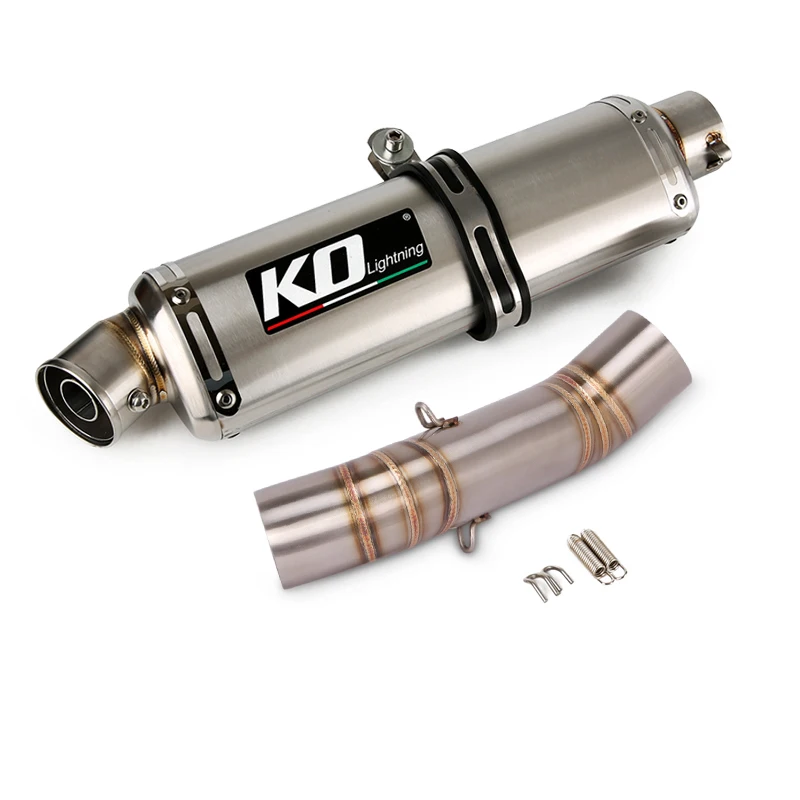 Motorcycle Exhaust Muffler Mid Pipe For Honda CB400X/400R/500X 2018-2020 500F/CBR400/500R 2016-2020 With DB Killer Slip On