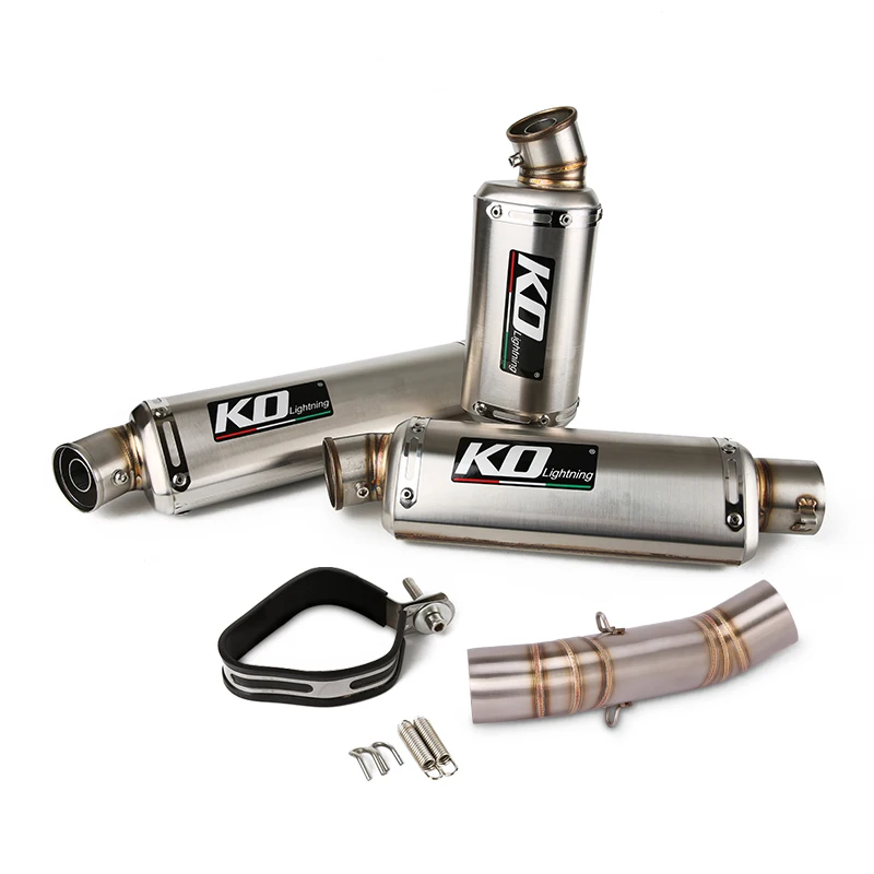 Motorcycle Exhaust Muffler Mid Pipe For Honda CB400X/400R/500X 2018-2020 500F/CBR400/500R 2016-2020 With DB Killer Slip On