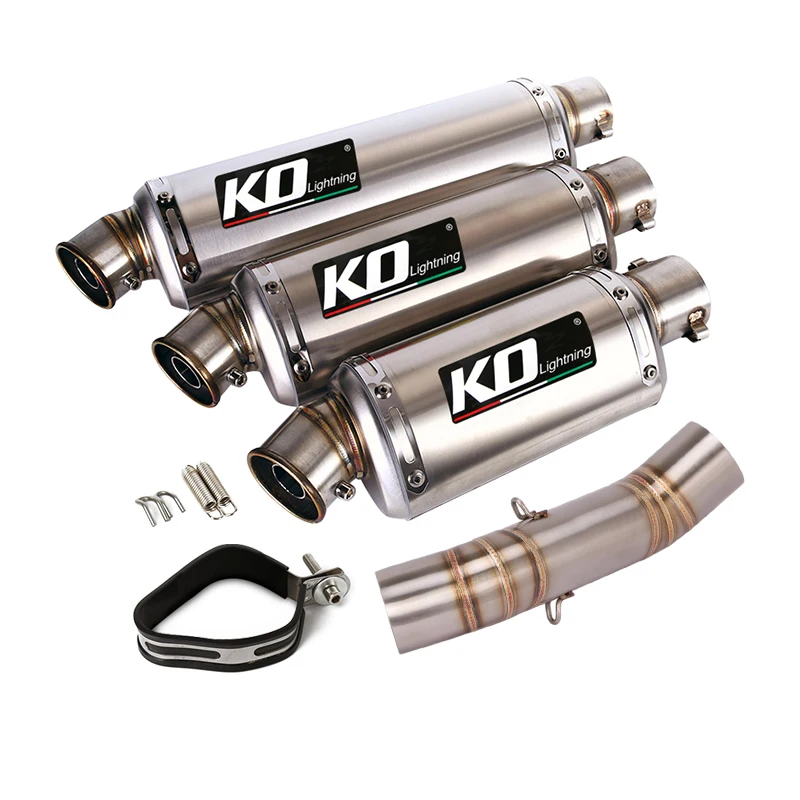 Motorcycle Exhaust Muffler Mid Pipe For Honda CB400X/400R/500X 2018-2020 500F/CBR400/500R 2016-2020 With DB Killer Slip On