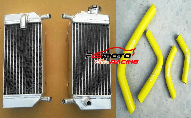 Aluminum Radiator + Hose For HONDA CRF250 CRF 250 CRF250X CRF250R 2004 2005 2006 2007 2008 2009 04 05 06 07 08 09