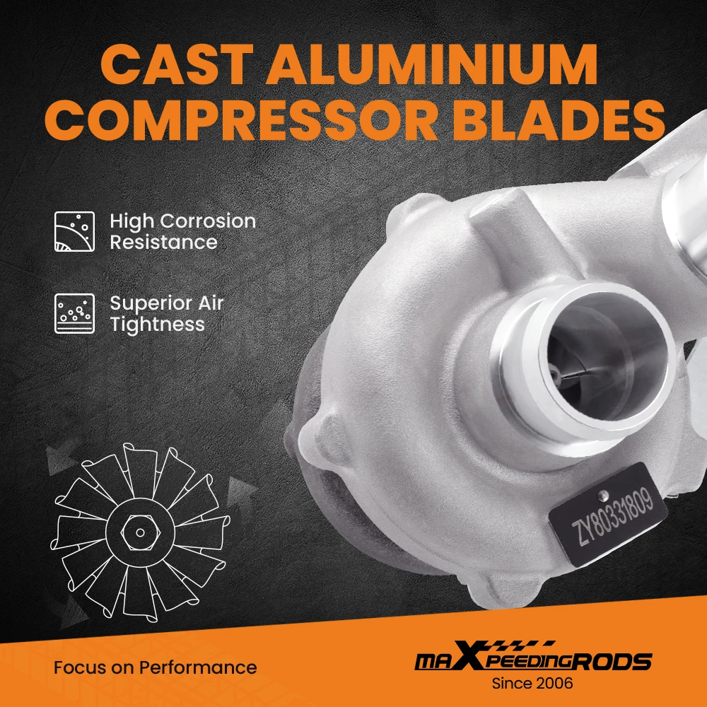 Left Driver Side Turbo for Ford F-150 Pickup 2013-2016 3.5L Gas Turbocharger 53039880469