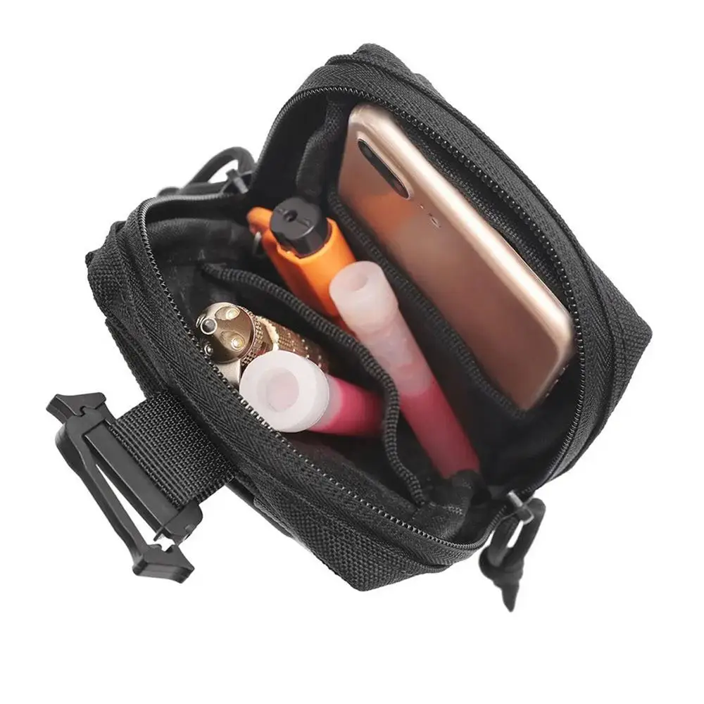 Wear-Resistant Shoulder Phone Pouch Walkie Talkie Bag Pouch Zipper Phone Bag With Adjustable Straps For Climbing Running Walking