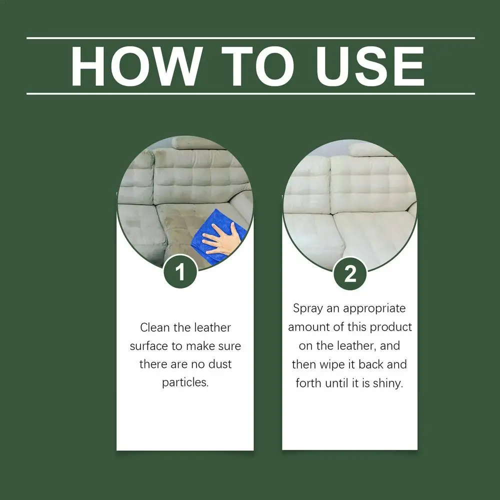 Leather Cleaner Stain Remover Leather Repair For Furniture Leather Deep Cleaner 100ml Conditioner For Furniture Restore & Renew