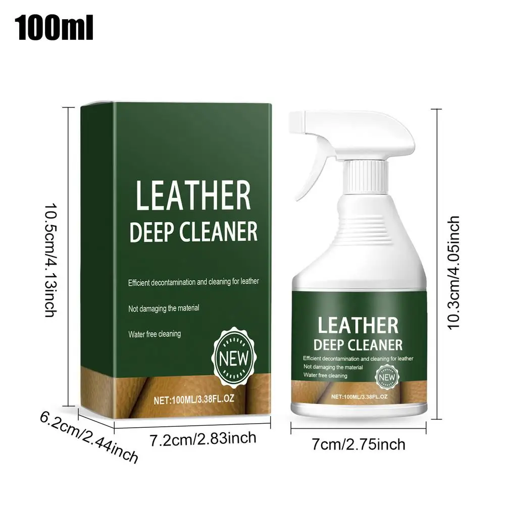 Leather Cleaner Stain Remover Leather Repair For Furniture Leather Deep Cleaner 100ml Conditioner For Furniture Restore & Renew