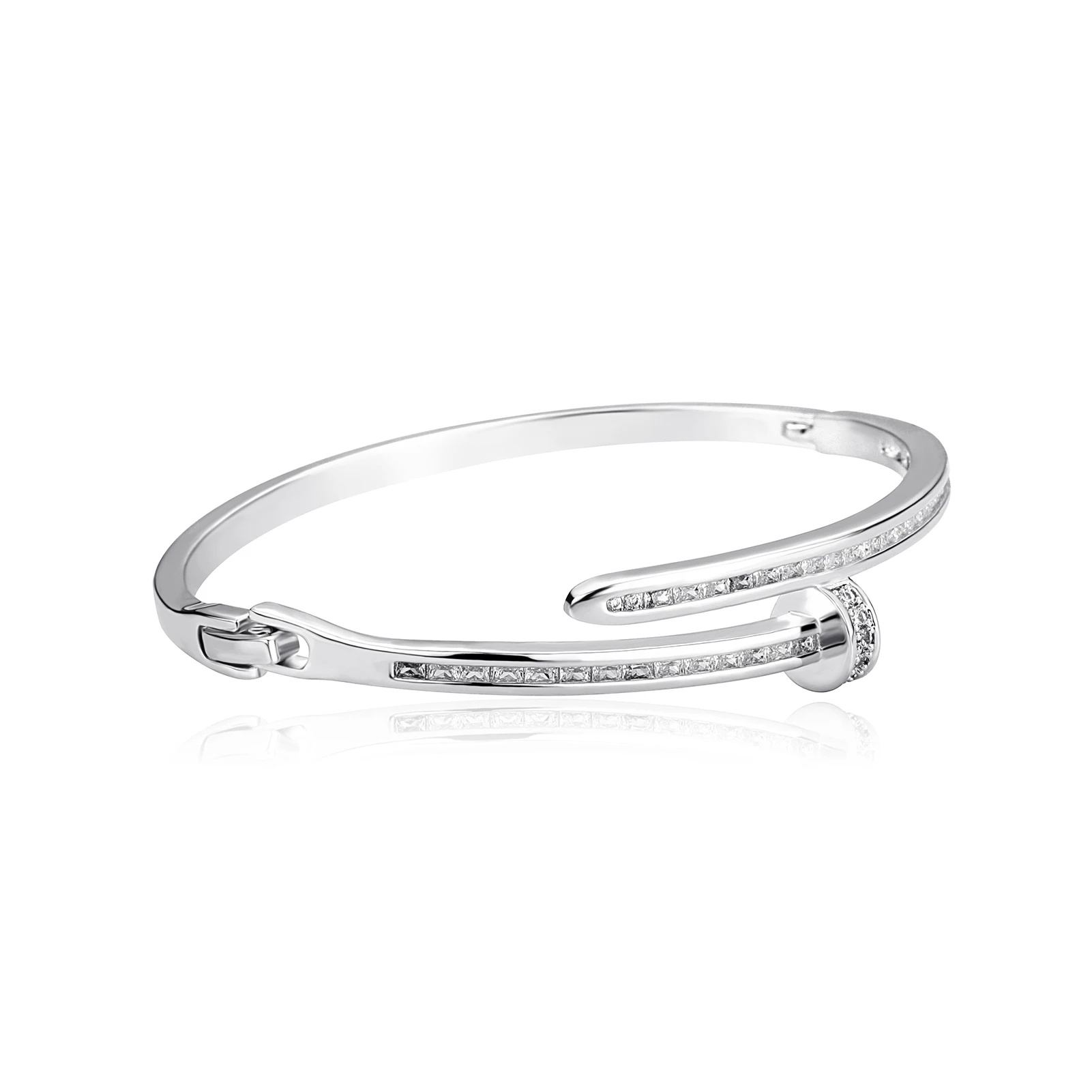 JINAO 2021 New Fashion High-quality Prong Setting 3A+Zircon Willow Nails Design Bracelet For Men and Women
