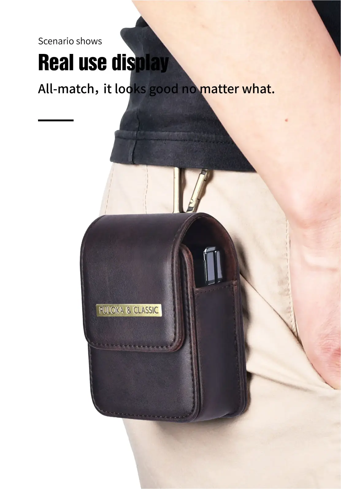 Phone Holster for Samsung Galaxy Z Flip, Z Flip 3, Z Flip 4 Case, Belt Clip Cell Phone Holster Holder Waist Carrying Hanging Bag