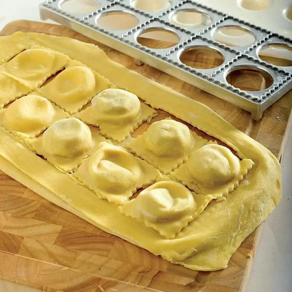 Italian Pasta Mold Ravioli Tray Plate Pin Square Edges Frame For Perfect Attachment And Shape Large Ravioli Maker