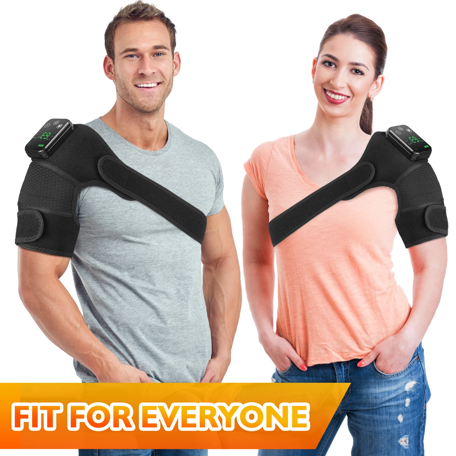 Electric Heating Pad Knee Massager 3 in 1 Joint Care Brace Shoulder Elbow Protector Cordless Leg Massage Belt Adjust Tempreture
