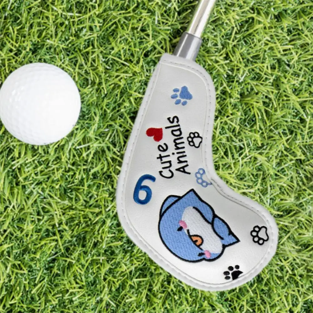 Golf Club Cover Cute And Fun Animal Embroidery Golf Head Covers Cute Animal Embroidery Golf Putter Cover For Golf Lover