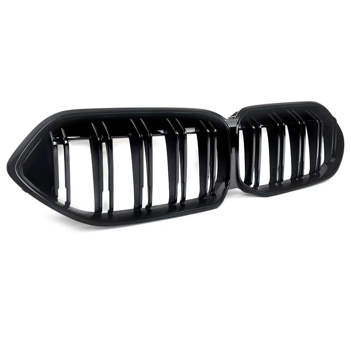For BMW F44 220i Gran Coupe 2020-2022 Dual Slats Front Bumper Grille Gloss Black