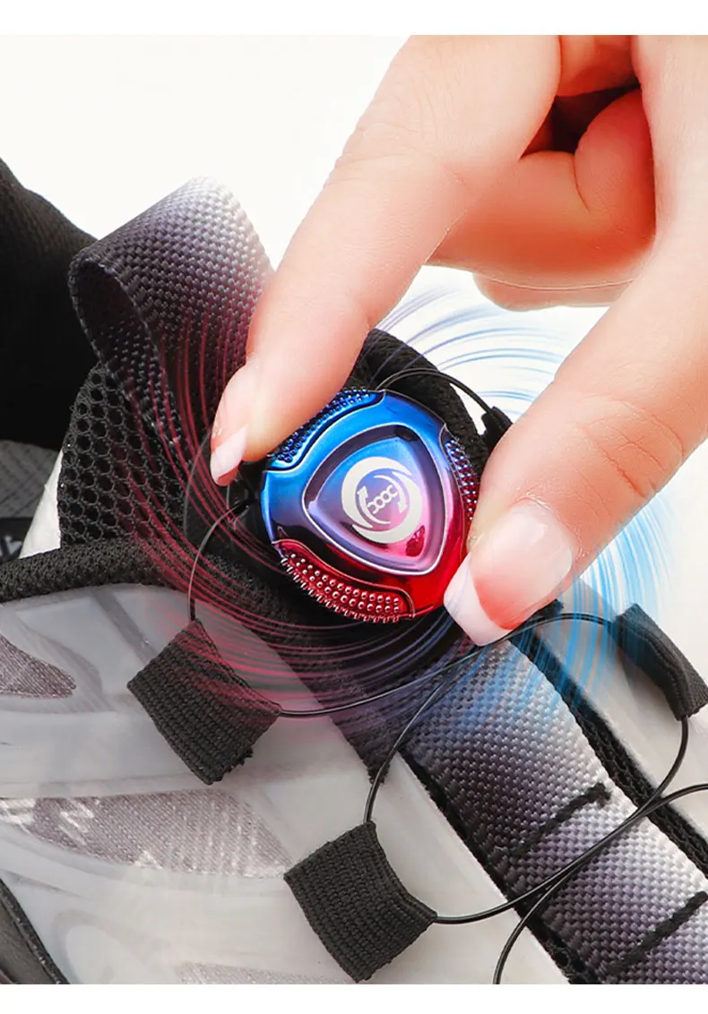 1Pair Colourful Automatic Shoelaces Sneakers Swivel Buckle Laces Without Ties Adult Kids Lazy No Tie Shoe Laces Shoe Accessories
