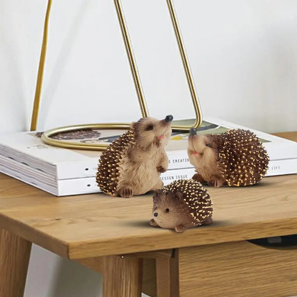 Hedgehog Figurine Toy Realistic Detailed Hedgehog Figures Toy Hedgehog Action Figures For School Projects Hedgehog Animals Toy